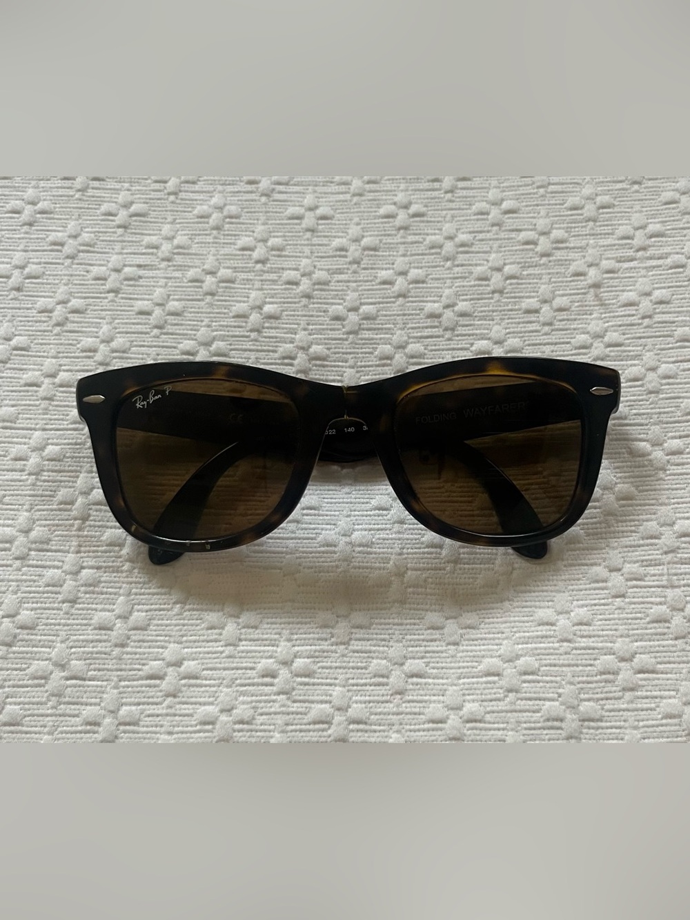 Ray-Ban Folding Wayfarer Sunglasses - Tortoise Shell Brown
